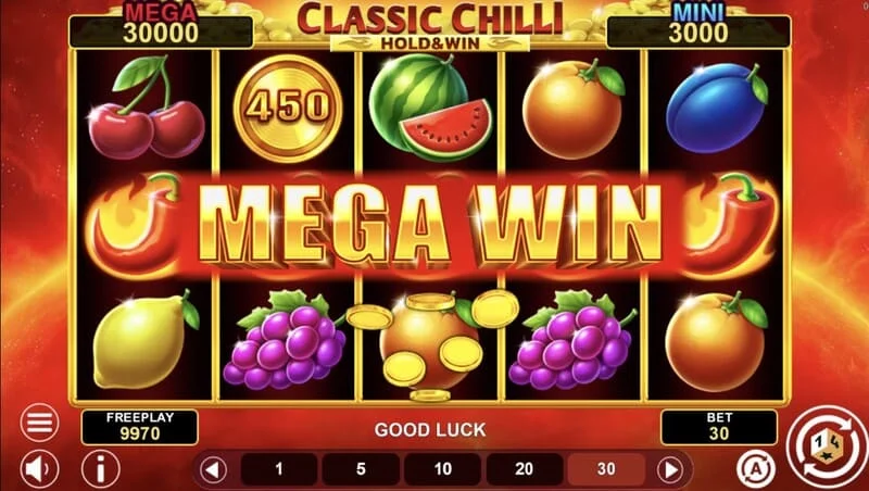 Classic Chilli Hold & Win - combinação vencedora de 243 maneiras